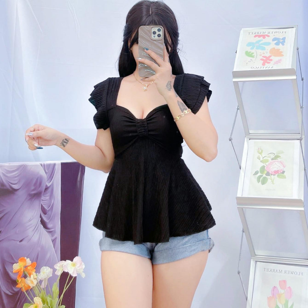 Women black fashions top