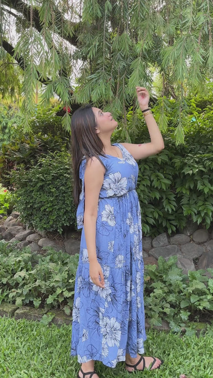 Women reyon printed dress