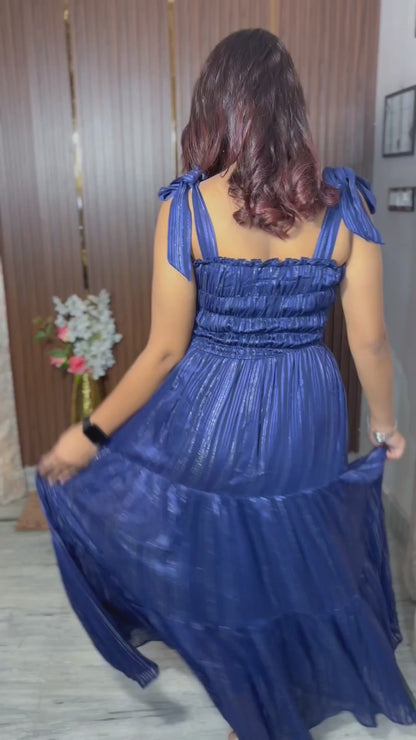 Women georgette blu dress